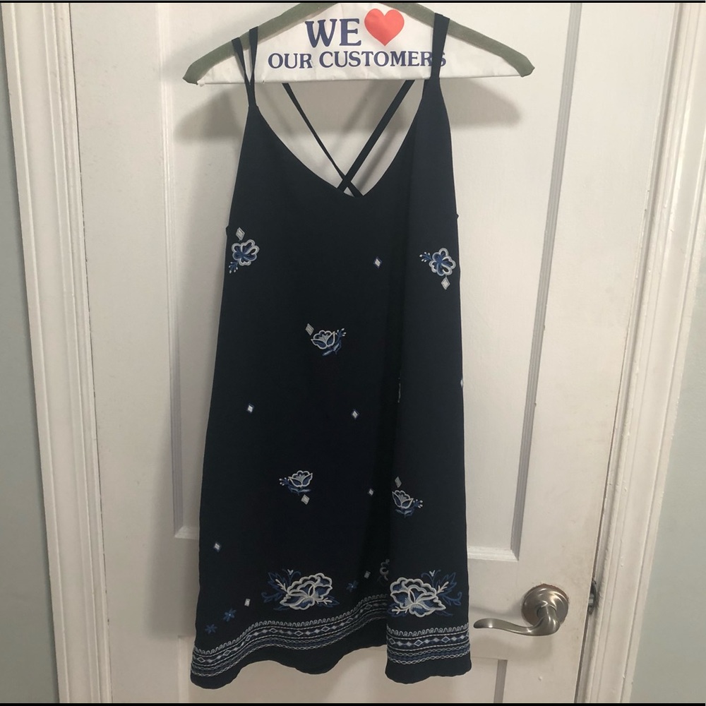 Target blue print dress